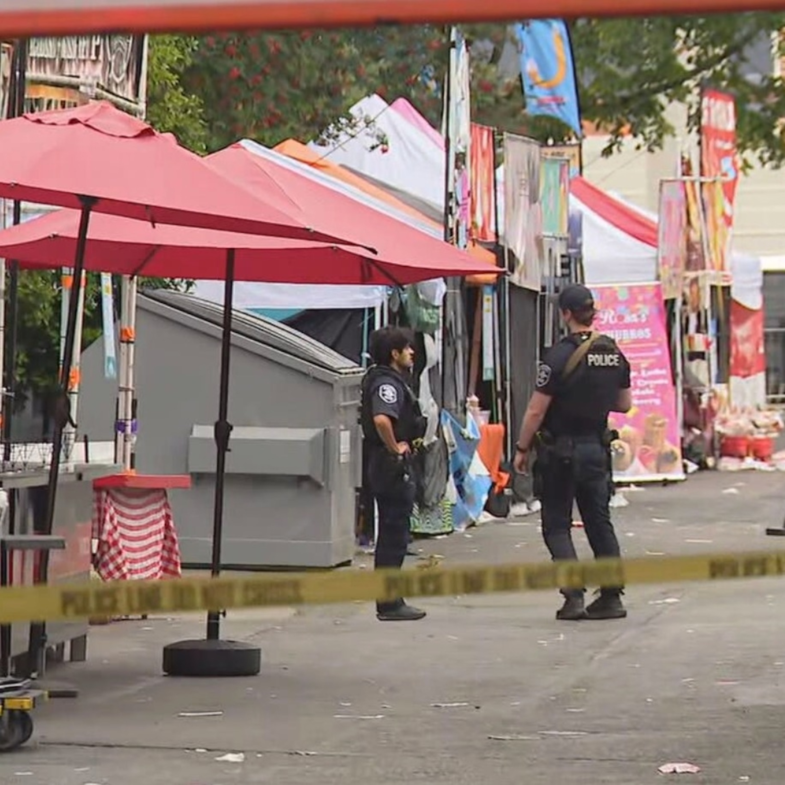 Bite of Seattle festival grounds at Seattle Center after shooting left three dead