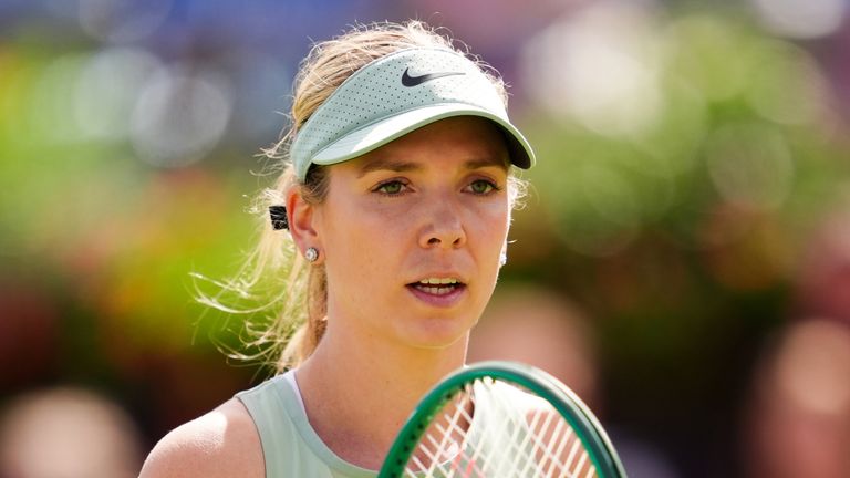 Katie Boulter competing at the Mubadala Citi Open in Washington DC 2026