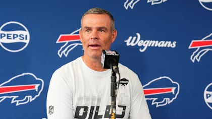 Buffalo Bills players at training camp in Pittsford 2026 during the first day of practice