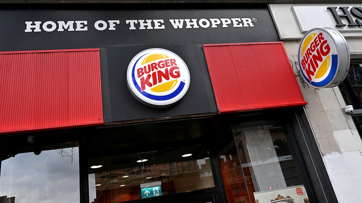 A Burger King restaurant exterior with the Home of the Whopper sign July 2026