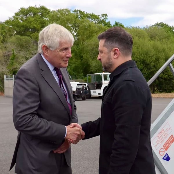 Volodymyr Zelensky and Andy Burnham meeting at UK naval base on July 27 2026 for first face-to-face talks as British prime minister