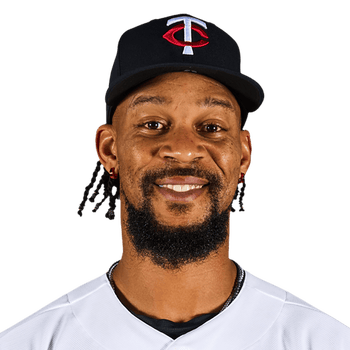 Byron Buxton, center fielder for the Minnesota Twins, photographed in 2026