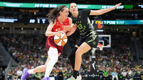 Caitlin Clark and Indiana Fever celebrate 105-95 win over Seattle Storm
