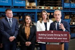 Canadian Prime Minister Mark Carney announces Pacific pipeline deal at press conference in Calgary Alberta