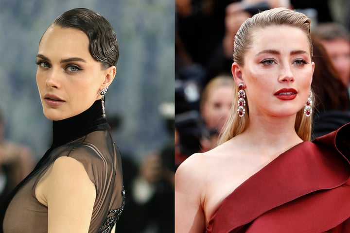 Cara Delevingne and Amber Heard, who confirmed their post-divorce romance on Louis Theroux's podcast in June 2026