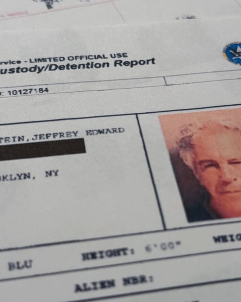 Jeffrey Epstein FBI files document Charles Johnson Mossad allegation
