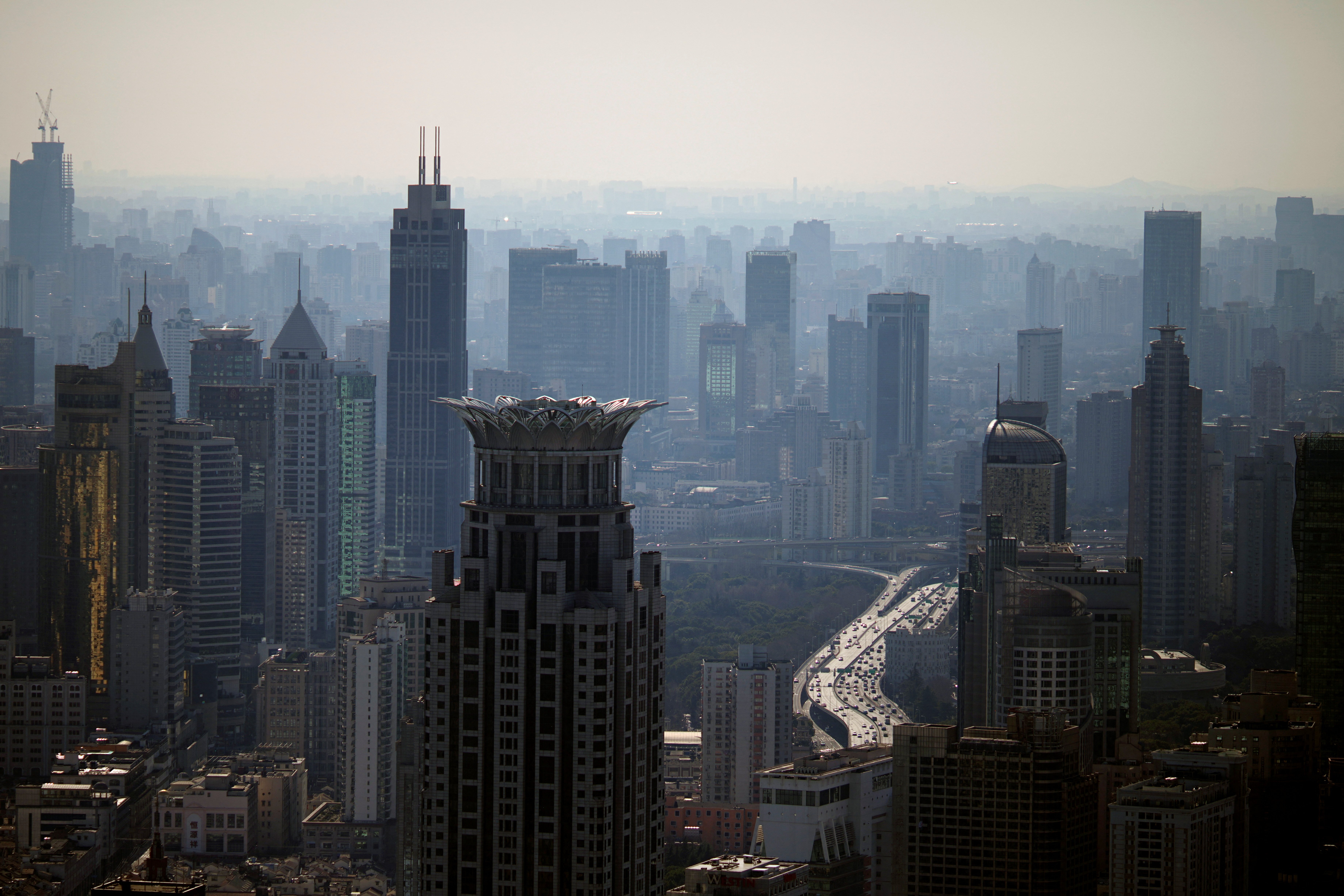 Chinese lawmakers at the National People's Congress discussing anti-sanctions legislation