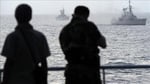 Chinese Coast Guard vessel confronts Filipino servicemen near BRP Sierra Madre at Ayungin Shoal West Philippine Sea July 2026