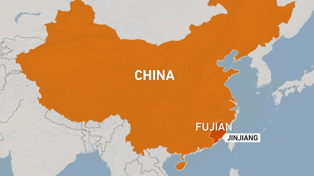 Firefighters respond to the Huiteng Shoes factory fire in Jinjiang, Fujian province, China, July 9, 2026.