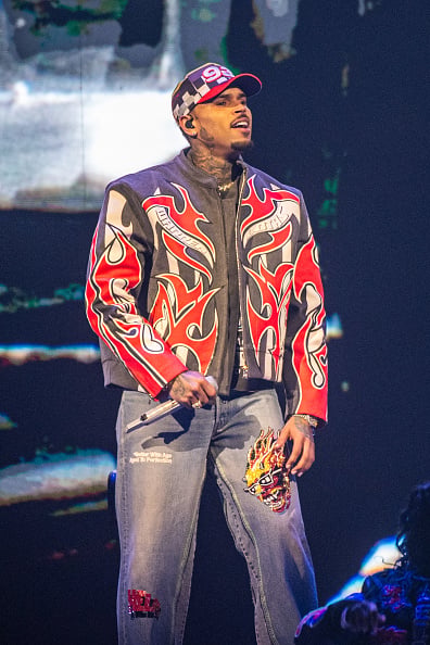 Chris Brown performs onstage during the Tycoon Music Festival in Detroit