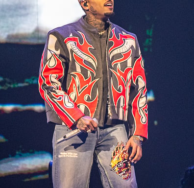 Chris Brown performs onstage during the Tycoon Music Festival in Detroit