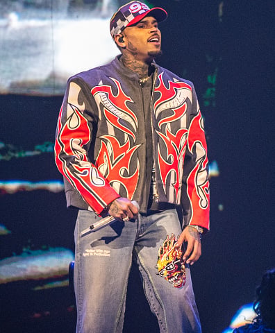 Chris Brown performs onstage during the Tycoon Music Festival in Detroit