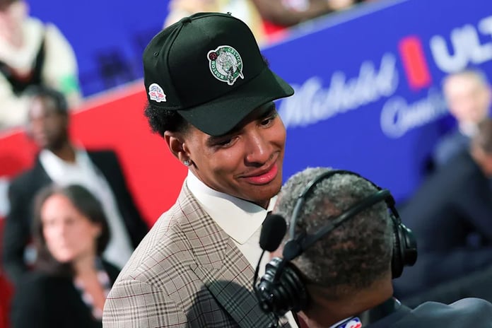 Chris Cenac Jr. of the Boston Celtics at NBA Summer League Las Vegas 2026