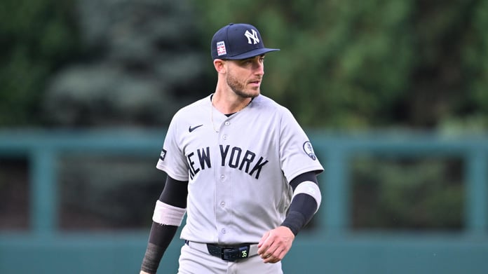 Cody Bellinger New York Yankees outfielder batting during MLB game 2026