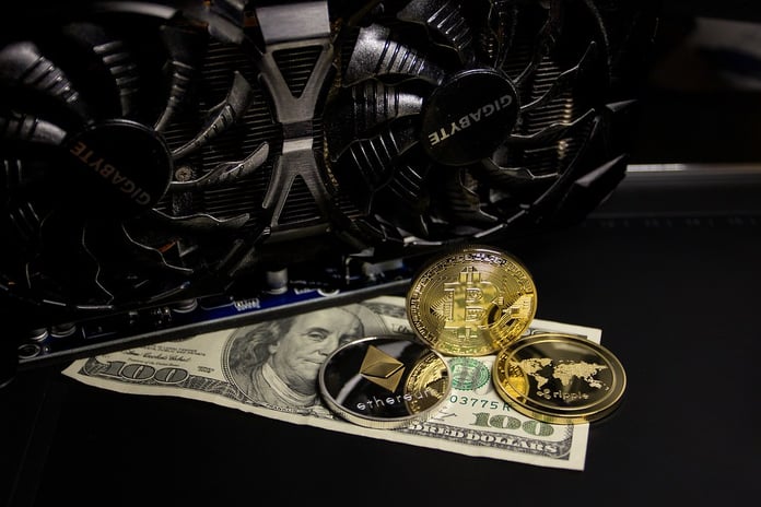 Bitcoin and cryptocurrency trading representing Coinbase's Q2 2026 net loss of 359 million dollars despite record market share