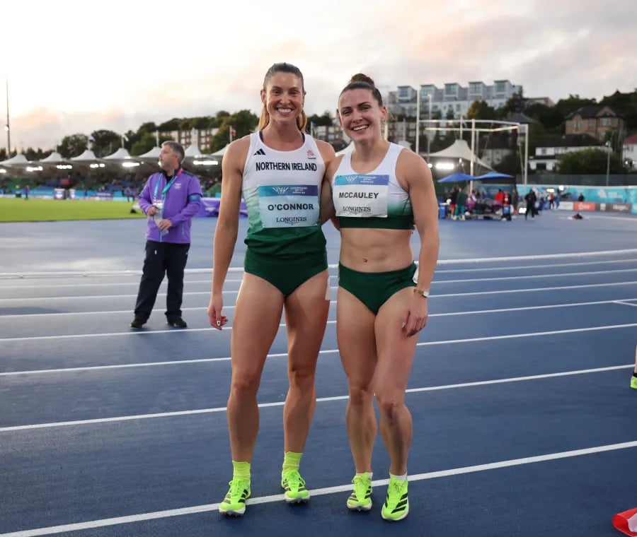 Athletes compete in the heptathlon at the 2026 Commonwealth Games in Glasgow, Scotland