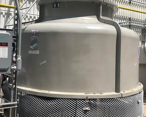 A rooftop cooling tower, the type of building system under investigation in the NYC Legionnaires cluster