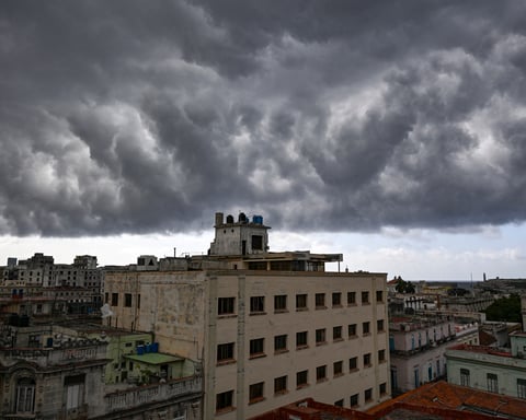 Havana in darkness during Cuba's second island-wide blackout in a week, July 2026