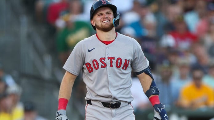 Curtis Mead Boston Red Sox debut against Oakland Athletics wrist injury July 2026