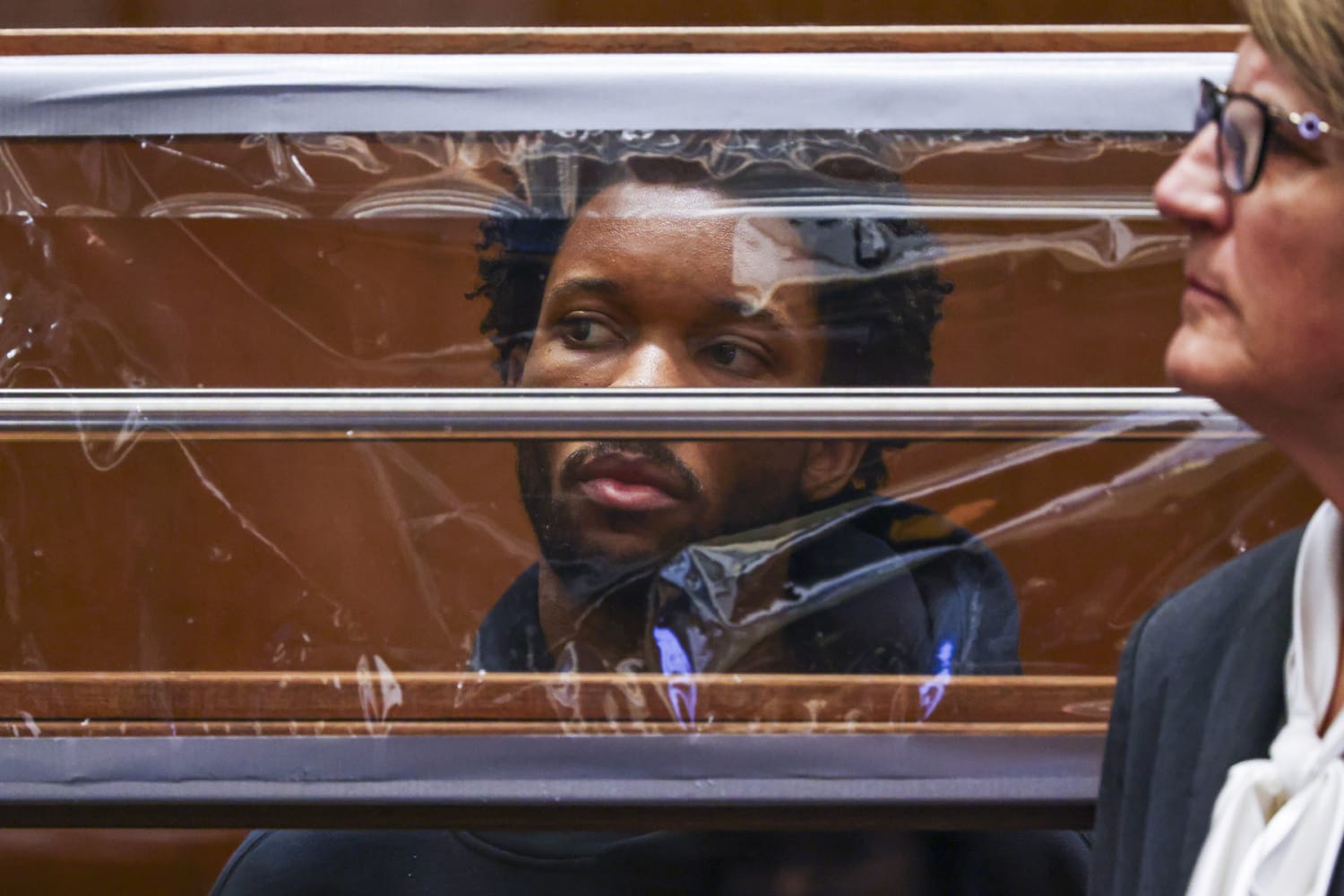 Pop singer D4vd, real name David Anthony Burke, at his Los Angeles arraignment hearing April 2026