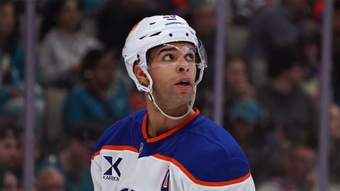 Darnell Nurse of the Edmonton Oilers, who was traded to the San Jose Sharks