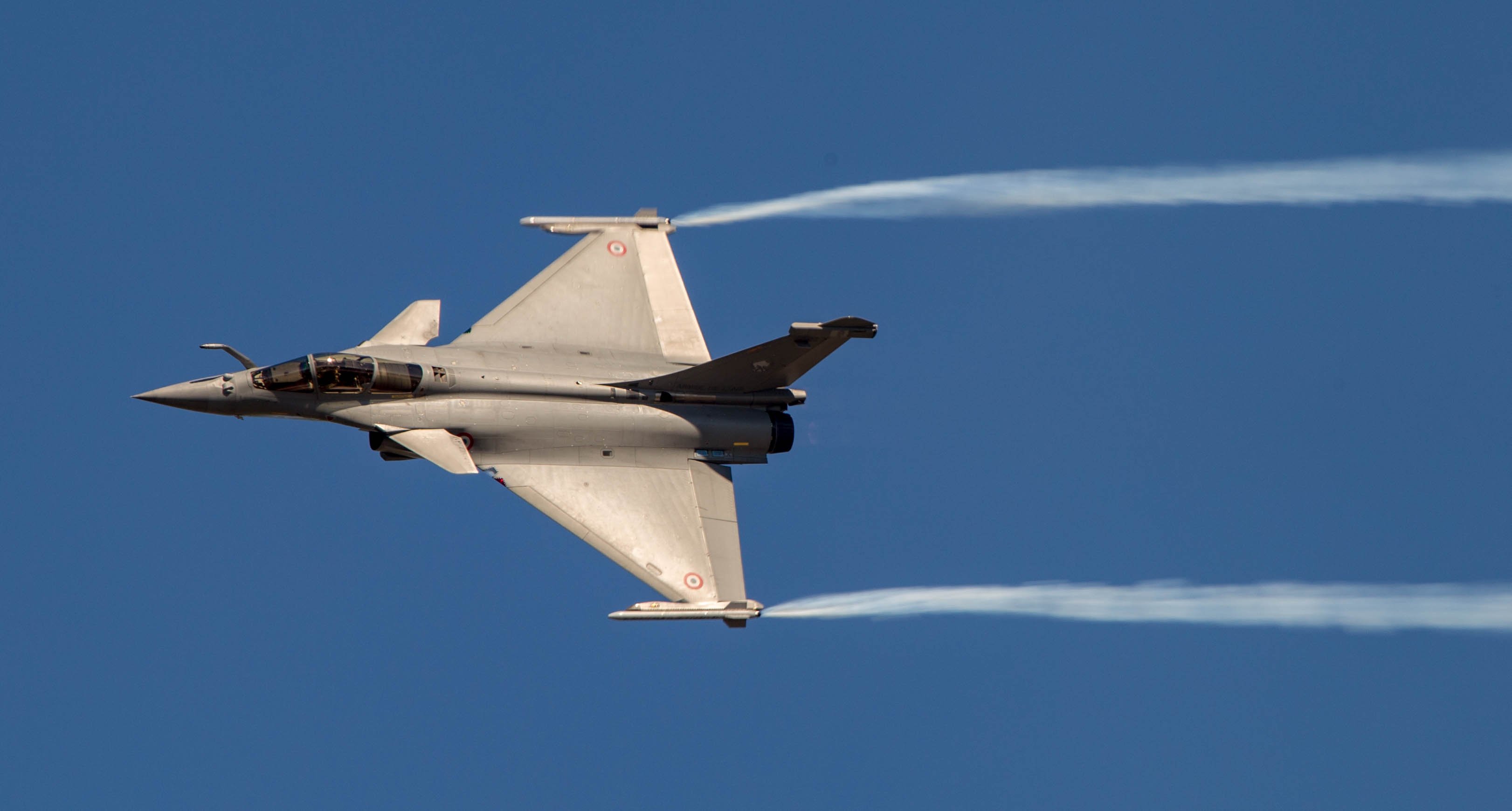 A Dassault Rafale multirole fighter jet the type France uses as the delivery vehicle for its nuclear deterrence, which Germany will now join in exercises for the first time