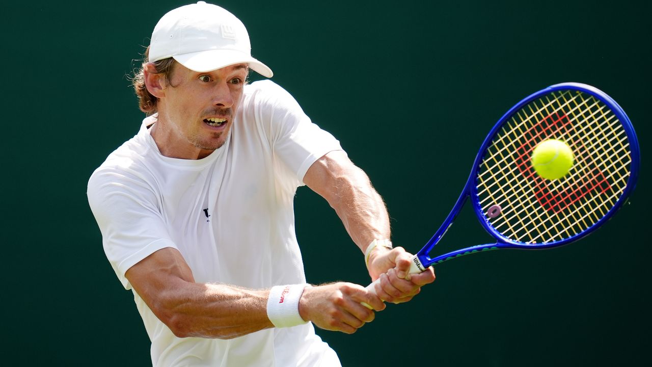 Alex de Minaur in action at the Mubadala Citi Open Washington 2026