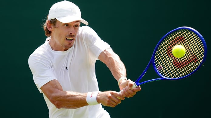 Alex de Minaur in action at the Mubadala Citi Open Washington 2026