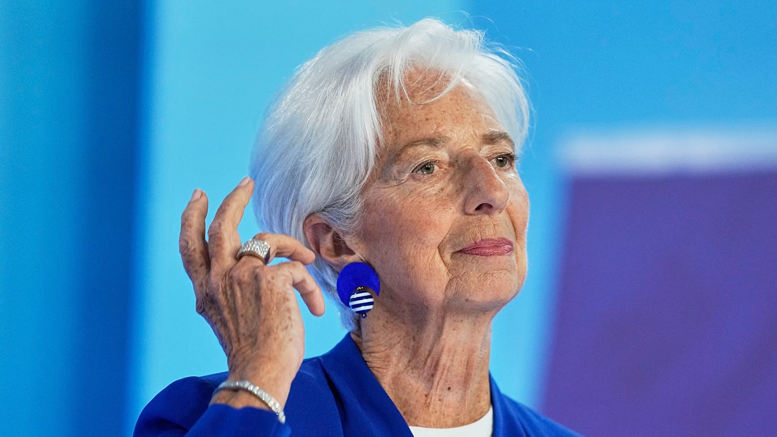 ECB President Christine Lagarde at the annual ECB Forum on Central Banking in Sintra Portugal July 2026