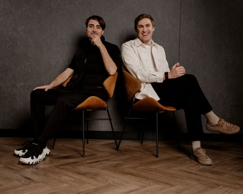 ElevenLabs co-founders Mati Staniszewski and Piotr Dabkowski, whose AI voice technology was used to recreate Gene Wilder's voice for Netflix