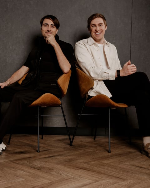 ElevenLabs co-founders Mati Staniszewski and Piotr Dabkowski, whose AI voice technology was used to recreate Gene Wilder's voice for Netflix
