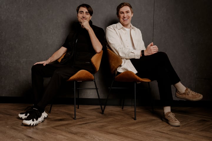 ElevenLabs co-founders Mati Staniszewski and Piotr Dabkowski, whose AI voice technology was used to recreate Gene Wilder's voice for Netflix