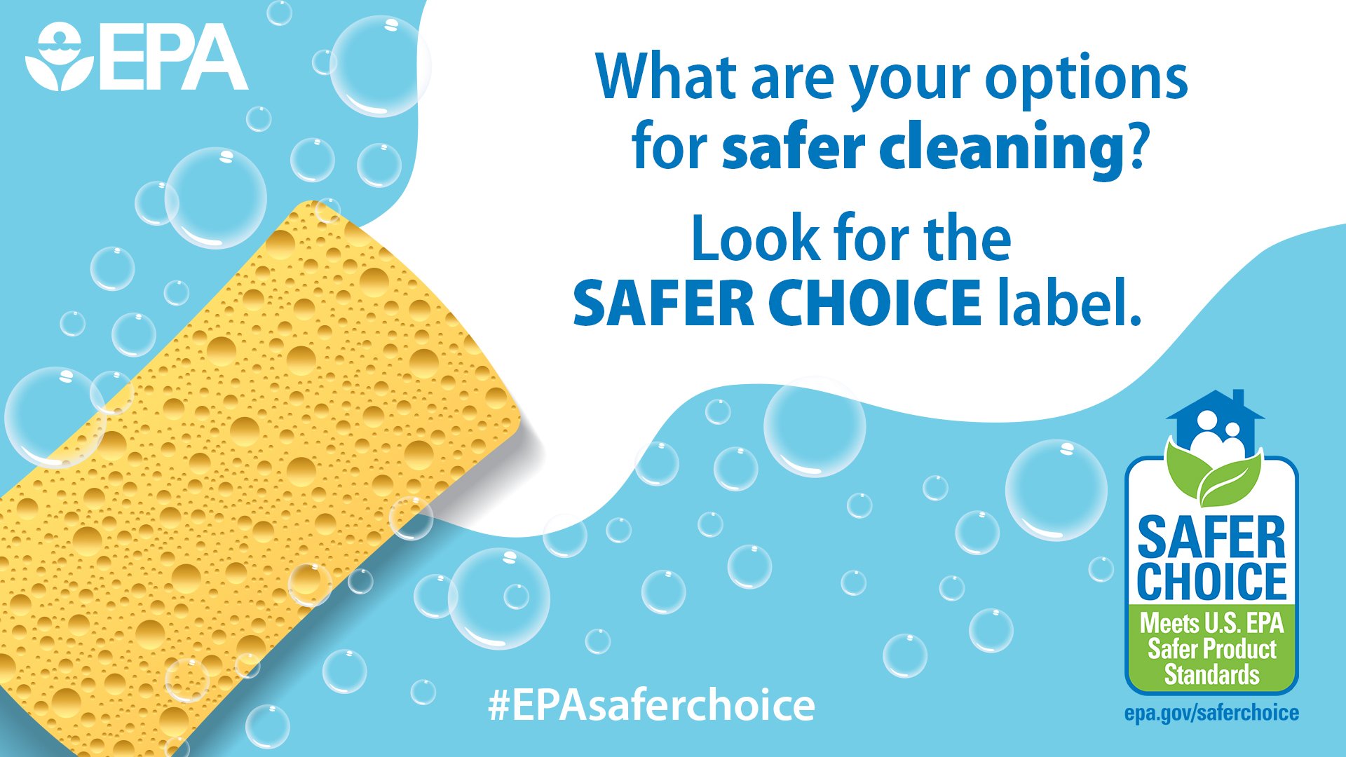 The EPA Safer Choice label designates laundry and cleaning products that disclose all fragrance ingredients
