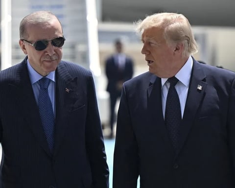 Turkish President Erdogan and US President Trump at NATO Ankara summit July 2026 Turkey F-35 negotiations