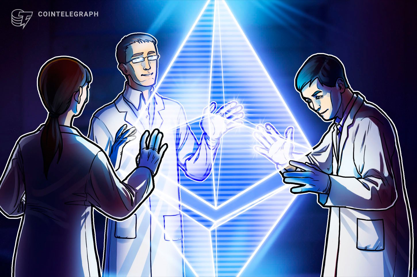 Ethereum blockchain network visualization for Ethereum Institutional nonprofit launch by Joe Lubin BitMine SharpLink