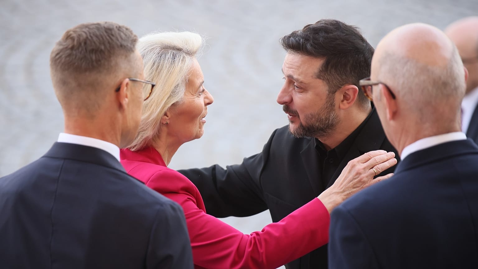European Commission President Von der Leyen and Ukrainian President Zelenskyy sign the pan-European drone production deal in Kyiv