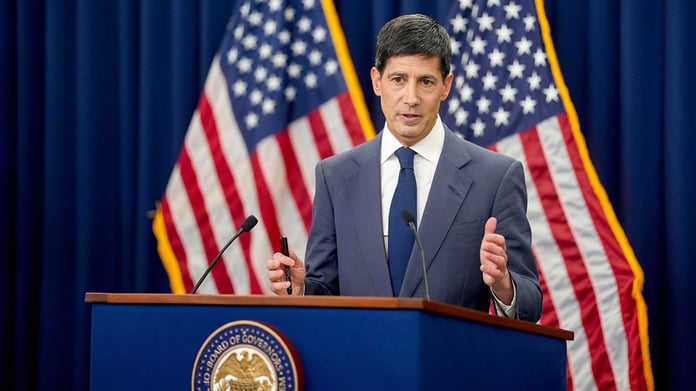 Federal Reserve Chair Kevin Warsh speaking at press conference amid US jobs report miss in June 2026