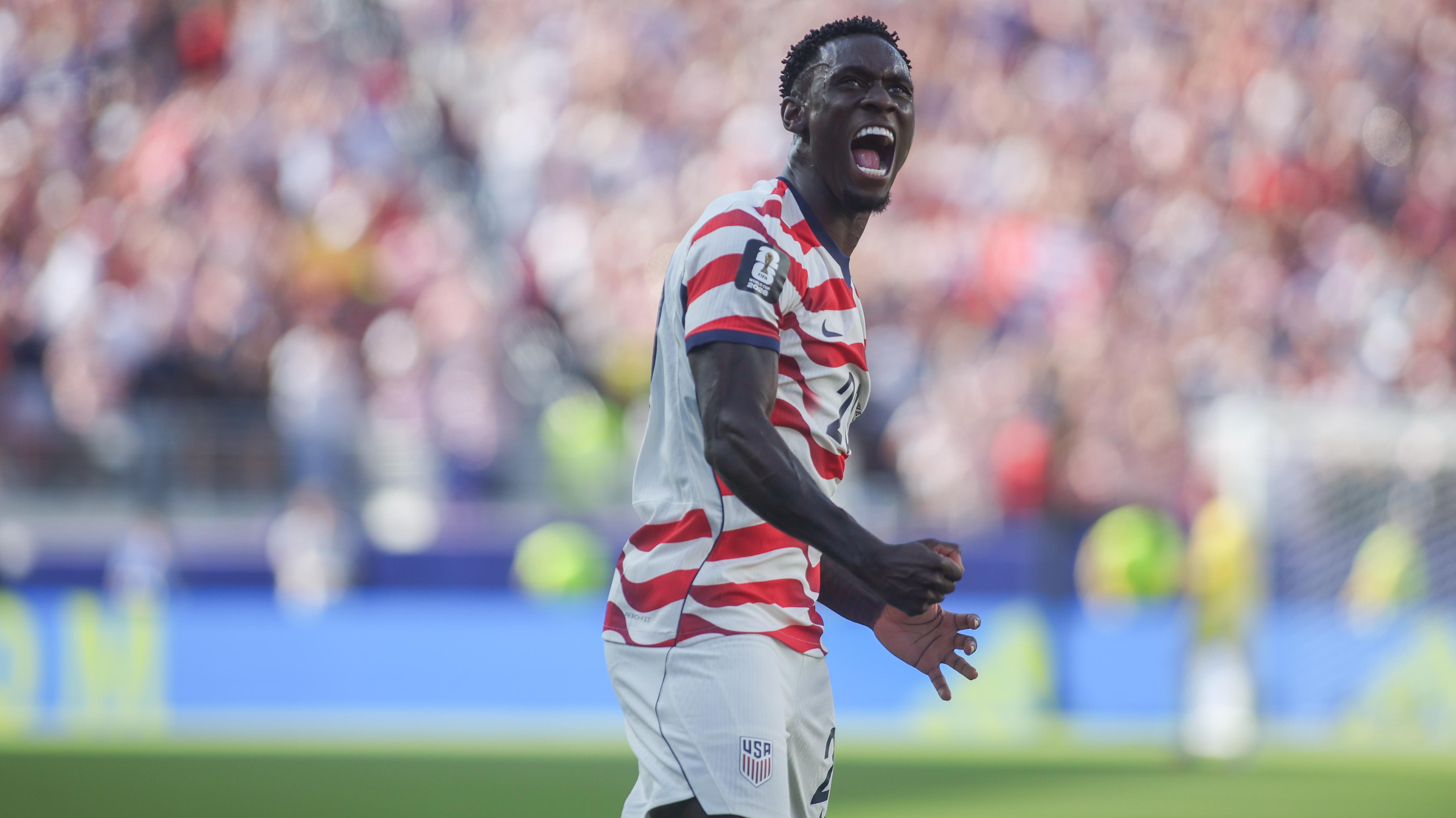 Folarin Balogun of the USMNT at the 2026 FIFA World Cup against Bosnia and Herzegovina