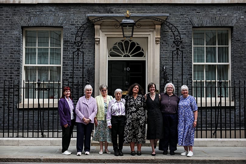 Forced adoption survivors and campaigners attending the UK parliamentary apology in the House of Commons