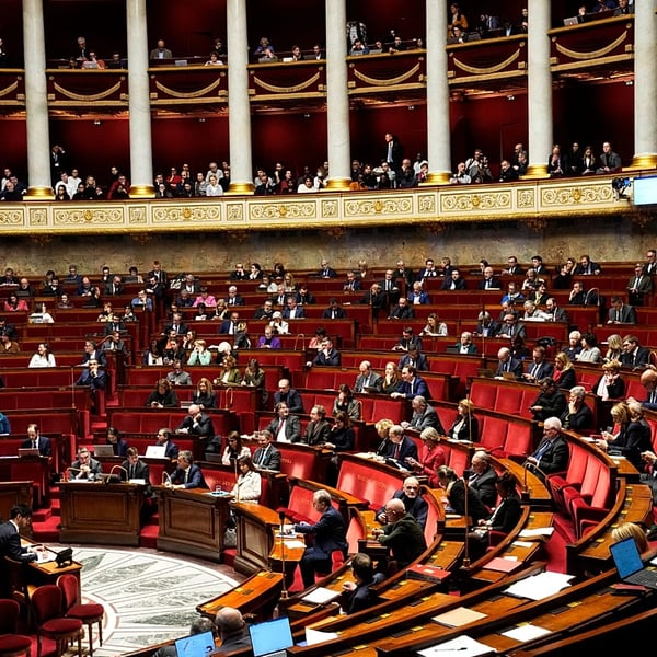 French National Assembly chamber during the assisted dying bill vote in Paris