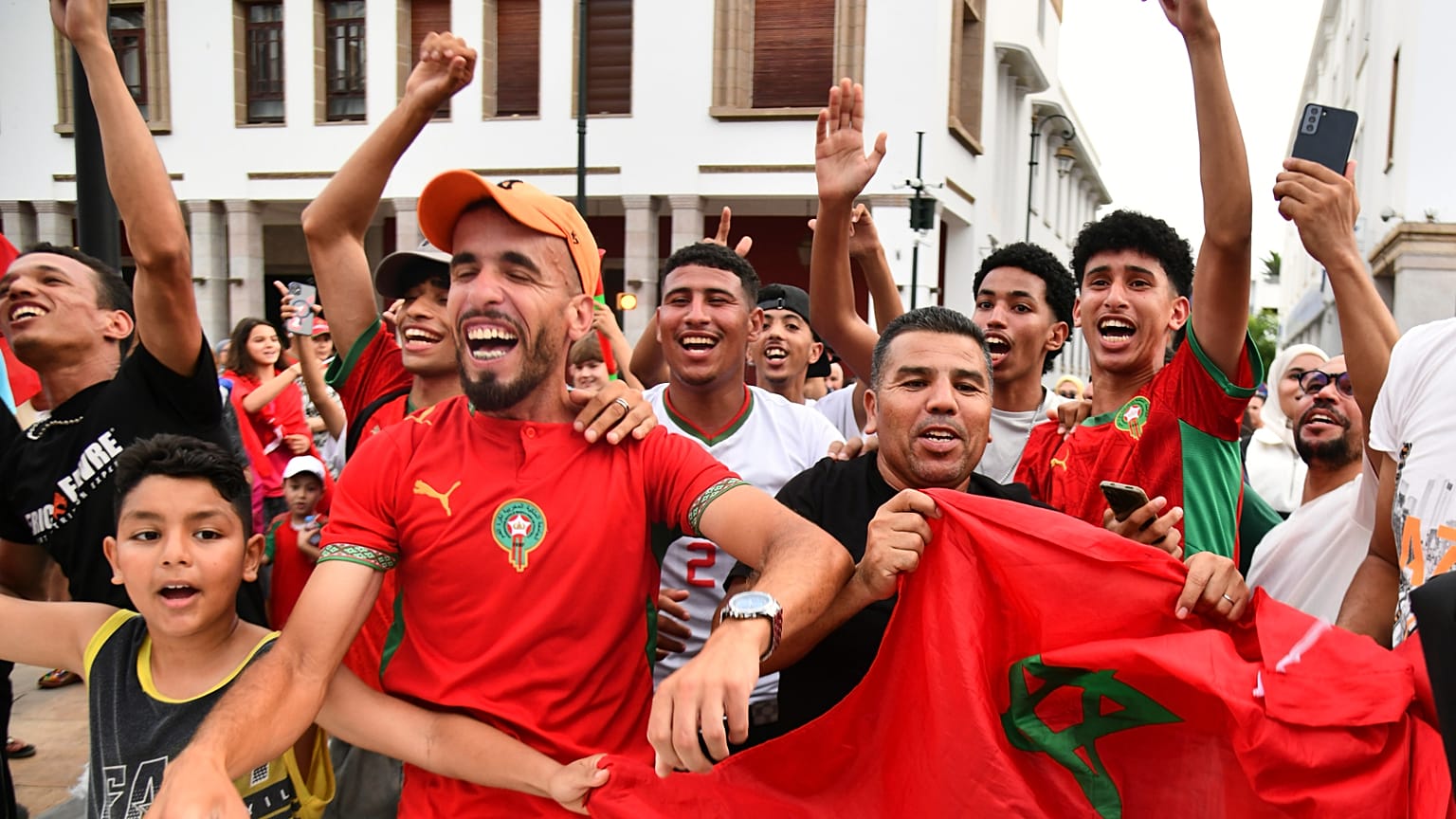 Morocco fans before the France-Morocco World Cup 2026 quarterfinal