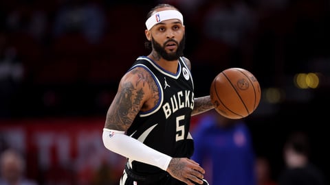 Gary Trent Jr. of the Milwaukee Bucks during the 2025-26 NBA season