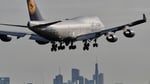 Lufthansa plane at Frankfurt Airport representing Germany emigration trends