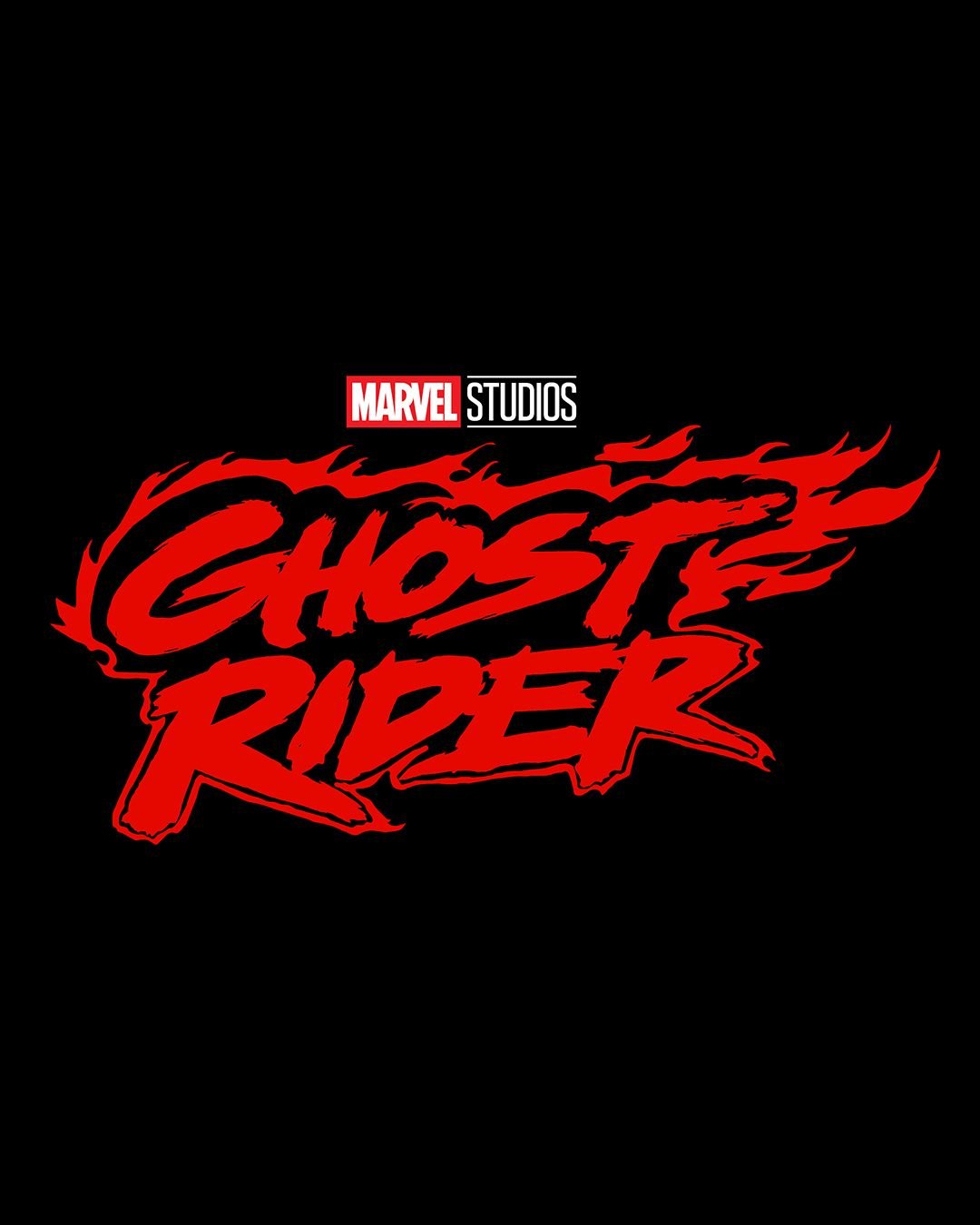 Official Marvel Studios Ghost Rider logo for the 2028 film starring Ryan Gosling