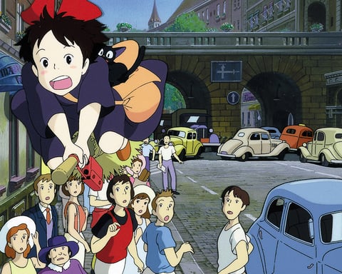 A scene from Studio Ghibli's Kiki's Delivery Service, coming to IMAX in the U.K. and Ireland via GKids in August 2026