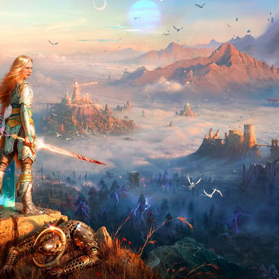 Faye, the protagonist of God of War: Laufey, in the Everywhen, the divine afterlife