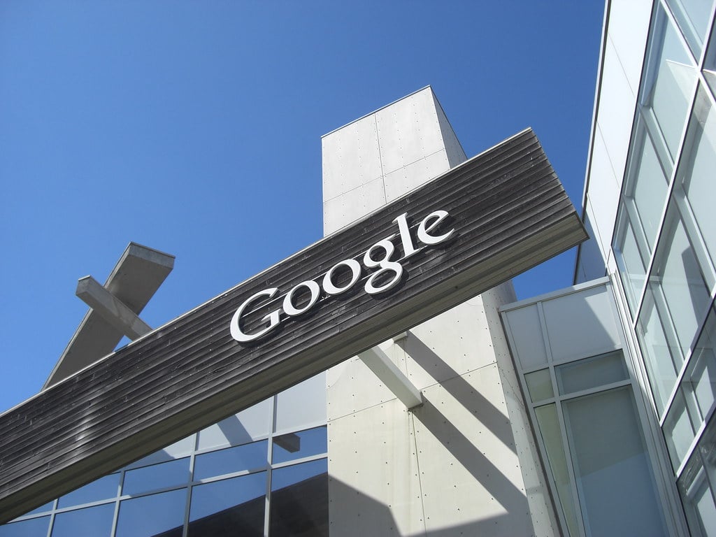 Google headquarters campus in Mountain View California as EU imposes DMA fine