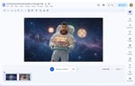 Google Vids interface showing AI avatar creation feature powered by Gemini Omni