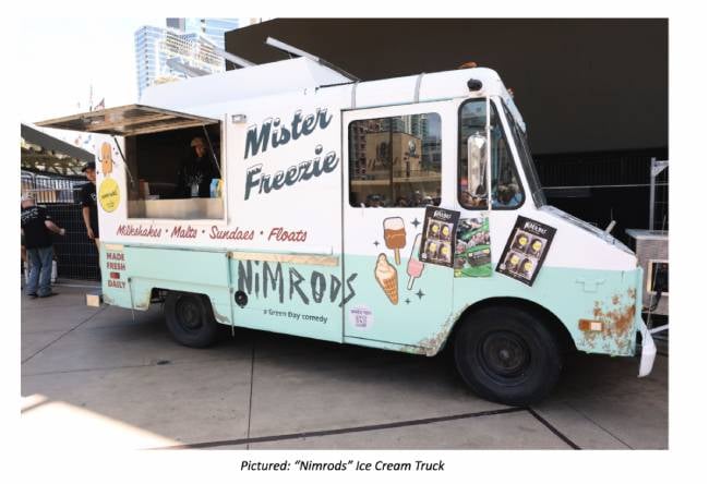 Billie Joe Armstrong performing from an ice cream truck at Gallagher Square San Diego Comic-Con 2026 for Nimrods film