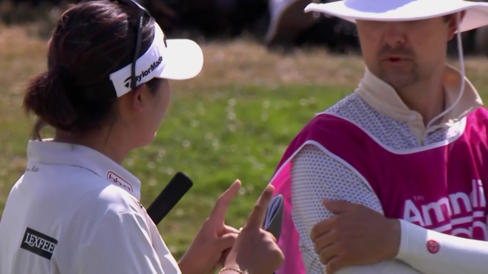 Haeran Ryu celebrates her historic round of 60 at the 2026 Amundi Evian Championship
